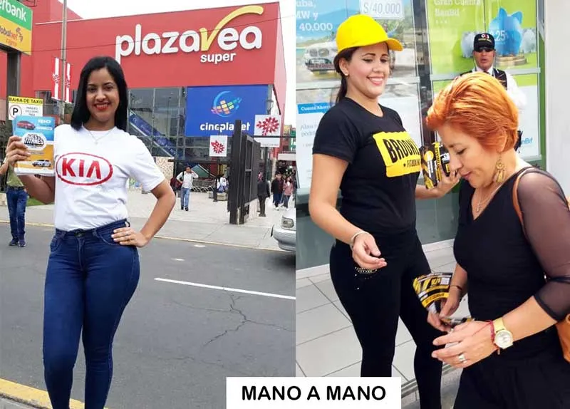 servicio de volanteo mano a mano